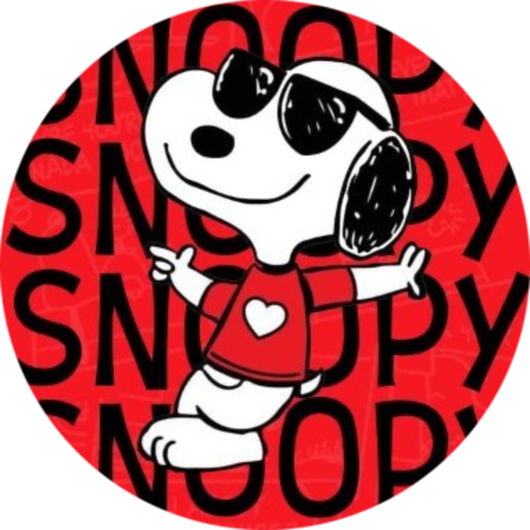 logo I LOVE SNOOPY