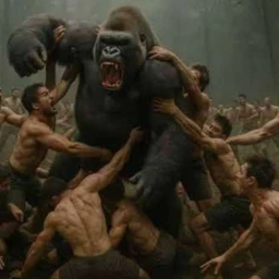 logo 100 Men vs 1 Gorilla