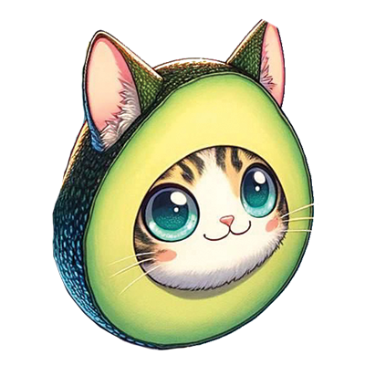 logo Flying Avocado Cat